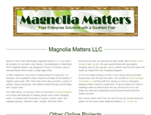 Tablet Screenshot of magnoliamatters.com